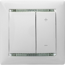 Светорегулятор нажимной 40-600W для л/н и обмоточных т-ров 770074 Legrand Valena Белый
