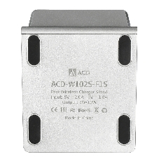 Сетевое зарядное устройство ACD-W102S-F1S 10Вт, беспроводная Qi, 2-катушки с QC, 5В/2А ~ 9В/1,8А RTL