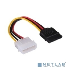 Кабель питания EX138936RUS SATA ExeGate EX-CC-SATA-PS (Molex 4pin/SATA15pin, 0,15м)