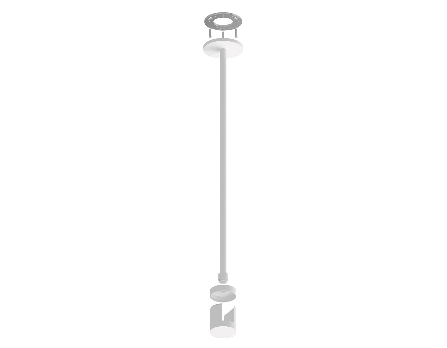 Крепеж накладной A9232 WH белый D20*400mm