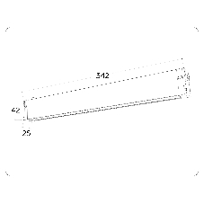 Управляемый светодиодный светильник для шинопровода Magnetic Ambrella light GL1272 BK черный IP20 15W 3000K-6400K 220V 120° 342*25*42 (Без ПДУ)