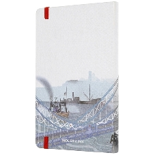 Блокнот Moleskine LIMITED EDITION I AM LONDON LEQP060IAMLO Large 130х210мм, 240 страниц, слоновая кость страницы линейка, твердая обложка, белый