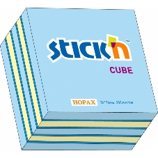 Блок самоклеящийся бумажный Stick`n 21340 76x76мм, 400 листов, 70 г/м2, неон+пастель, 3 цвета в упаковке