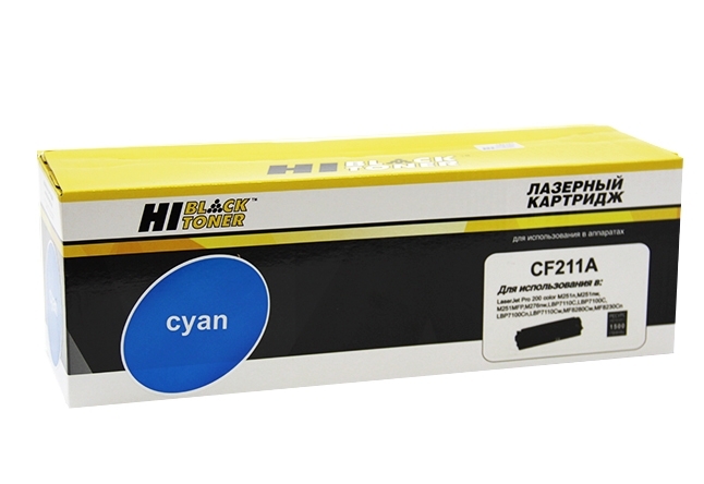 Картридж HP CLJ Pro 200 M251/MFPM276 (Hi-Black) №131A, CF211A, C, 1,8К     