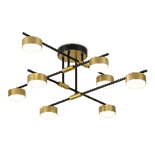 Потолочный светильник Ambrella light FL51752/8 BK/GD черный/золото GX53/8 max 12W 720*720*245