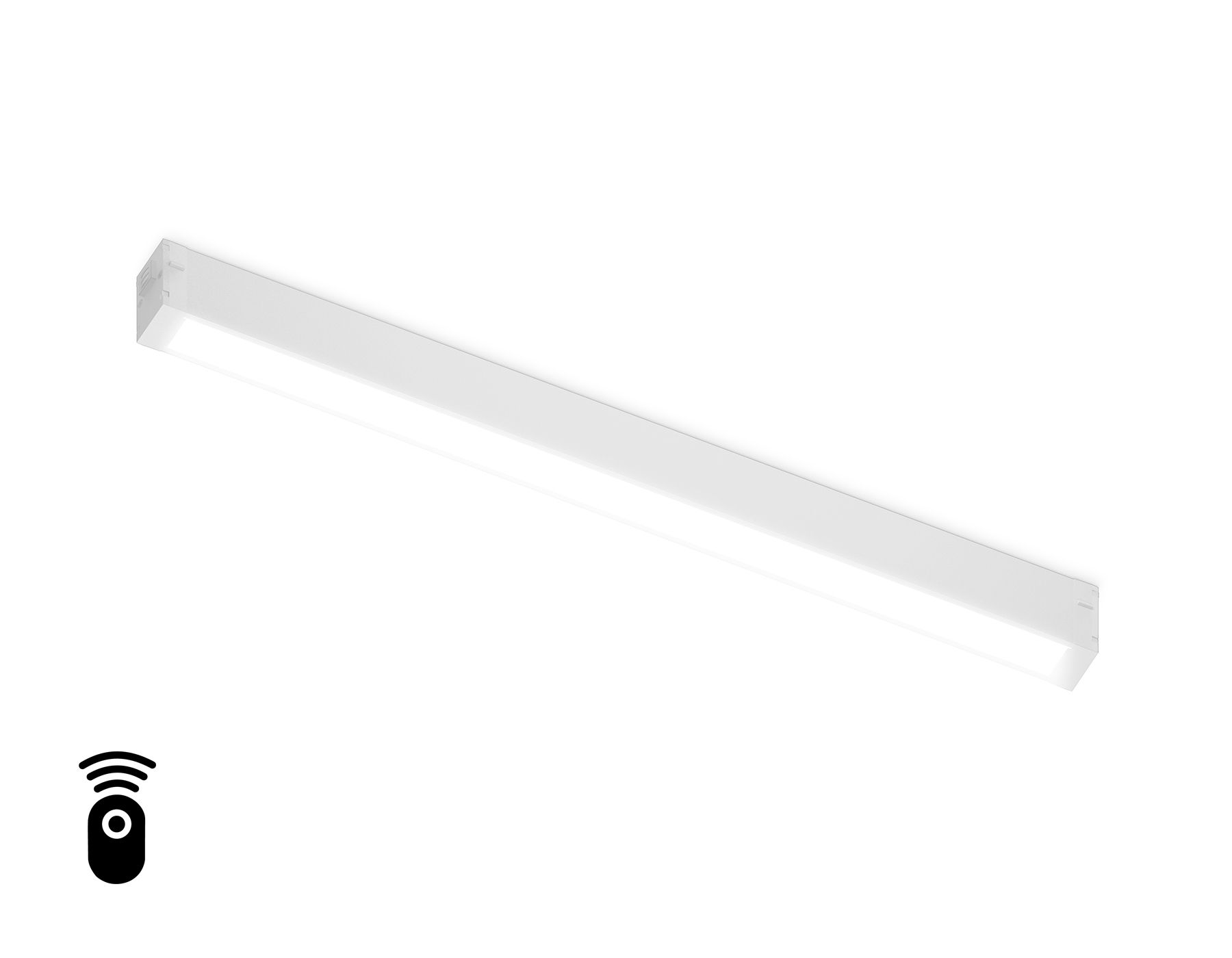 Управляемый светодиодный светильник для шинопровода Magnetic Ambrella light GL1281 WH белый IP20 18W 3000K-6400K 220V 120° 452*25*42 (Без ПДУ)