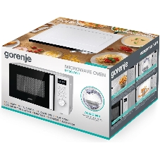 Микроволновая печь Gorenje MO20A3WH белый, 20 л, 800 Вт, переключатели - кнопки, поворотный механизм