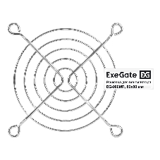 Решетка для вентилятора 80x80 ExeGate EG-080MR (80x80 мм, металлическая, круглая, никель)