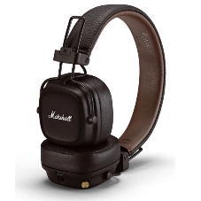 Беспроводные/проводные наушники Marshall Major IV коричневый, накладные, Bluetooth + проводной, беспроводная зарядка, до 80 ч