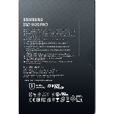 Накопитель SSD 4Tb Samsung 9100 PRO, M.2, PCI-E 5.0 x4, TLC 3D NAND R/W - 14800/13400 Mb/s