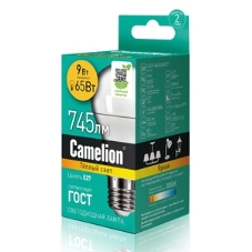 Лампа светодиодная Camelion (15065) LEDRB/9-A60/830/E27