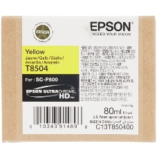 Картридж струйный Epson T8504 желтый (80 мл.) для SureColor SC-P800