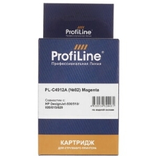Картридж струйный ProfiLine PL-C4912A №82 для принтеров HP Deskjet 500/500ps/510/800/800ps(24/42in) DesignJet copier cc800ps Magenta водные