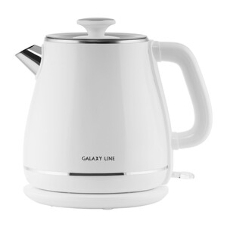 Чайник электрический Galaxy Line GL 0331, белый, пластик, 2200 Вт, 1.8 л