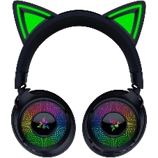 Гарнитура Razer Kraken Kitty V3 Pro чёрный, беспроводная + проводная, радиоканал, до 70 ч, подсветка
