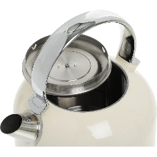 Чайник электрический Candy CK-205 слоновая кость, 1.7 л, 2200 Вт, скрытый нагревательный элемент
