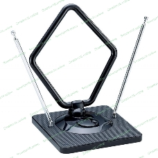 Антенна комнатная DVB-T2 и ДМВ+МВ активная Сигнал SAI-975 усы 1м кабель 3м, с регулятором