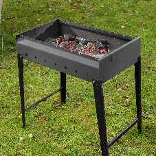 Мангал Palisad Camping сварной, 605х375х138/640 мм, сталь 2 мм