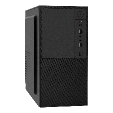 Компьютерный корпус Minitower ExeGate BAA-308-UNS350 (mATX, БП UNS350 с вент. 12см, 2хUSB, HD Audio, черный)