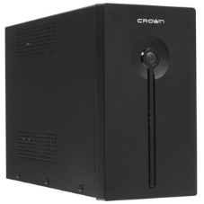 Источник бесперебойного питания CROWN Line Intractive CMU-SP800EURO USB 800VA\480W, корпус металл, 1x12V/9AH, розетки 4*EURO+1*IEC bybass, трансформатор AVR 140-290V, cъемный кабель 1.2 м, порт RJ11/45, порт USB, защита: от перегрузки, от КЗ, от скачков напряжения