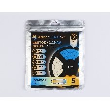 Светодиодная лента Ambrella light GS4901 COB 608Led/ 12W m/ 24V IP20 CCT 3000-6500K/ 5m*8mm*2.2mm (3 конт.)