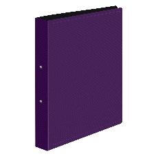 Папка на 2-х кольцах Бюрократ DeLuxe DL0740/2BBERRY A4 пластик 0.7мм кор.32мм черничный