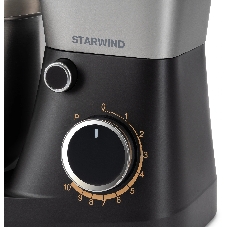 Миксер Starwind SPM2251 чёрный, стационарный, 1500 Вт, 4.2 л, 10 скоростей