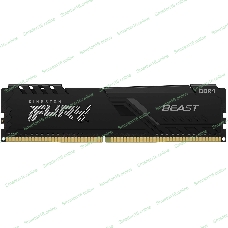 Оперативная память Kingston Fury Beast, DDR4, 32GB (1x32GB), 3200MHz, CL16, DIMM, с радиатором, черный