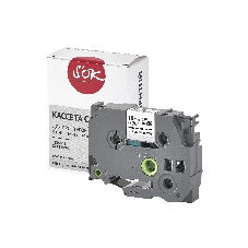 Кассета с лентой S'OK by Sakura Printing TZES941 для Brother, черный на серебре, 18мм/8м, наклейка