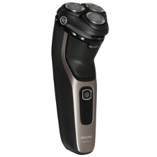 Электробритва роторная Philips S3242/12 питан.:аккум. черный/серебристый