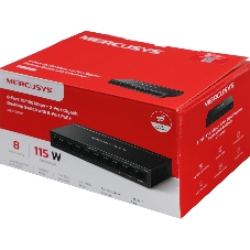 Коммутатор Mercusys MS110CMP, 8×100 Мбит/с PoE + 2×1 Гбит/с, неуправляемый