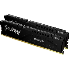 Оперативная память Kingston Fury Beast, DDR5, 16GB (2x8GB), 5200MHz, CL40, DIMM, радиатор, черный