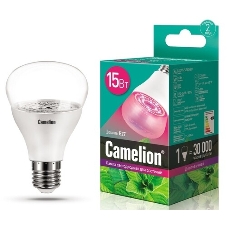 Лампа светодиодная для растений Camelion LED15-PL/BIO/E27 15Вт 220В 12770