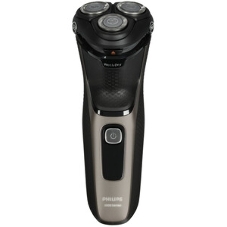 Электробритва роторная Philips S3242/12 питан.:аккум. черный/серебристый