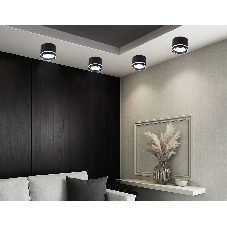 Накладной точечный светильник TU5531 BK черный IP20 GX70 D120*87