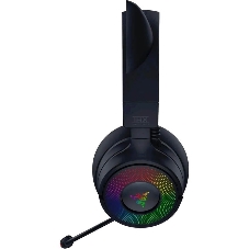 Гарнитура Razer Kraken Kitty V3 Pro чёрный, беспроводная + проводная, радиоканал, до 70 ч, подсветка