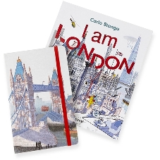 Блокнот Moleskine LIMITED EDITION I AM LONDON LEQP060IAMLO Large 130х210мм, 240 страниц, слоновая кость страницы линейка, твердая обложка, белый