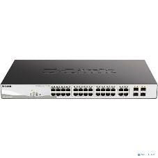 Коммутатор D-Link DGS-1210-28MP/F4A, 24×1 Гбит/с + 4×1 Гбит/с Combo, настраиваемый