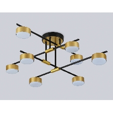 Потолочный светильник Ambrella light FL51752/8 BK/GD черный/золото GX53/8 max 12W 720*720*245