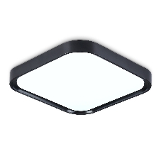 Потолочный светодиодный светильник Ambrella light FZ1268 BK черный 27W 5000K 350*350*60 (Без ПДУ)