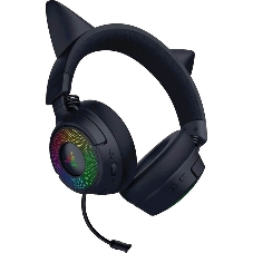 Гарнитура Razer Kraken Kitty V3 Pro чёрный, беспроводная + проводная, радиоканал, до 70 ч, подсветка
