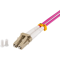 Кабель оптический REXANT 50-2611-2 Патч-корд волоконно-оптический (шнур) MM 50/125 (OM4), LC/UPC–LC/UPC, duplex, 3mm, LSZH 2м REXANT
