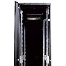 Шкаф телекоммуникационный напольный ЦМО ШТК-М, IP20, 42U, 2030х800х1000 мм (ВхШхГ), дверь: тонированное стекло, черный
