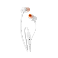 Проводные наушники JBL Tune 110 белый, внутриканальные, Jack 3.5 мм