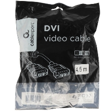 Кабель DVI-D single link Cablexpert CC-DVIL-BK-10, 19M/19M, 3.0м, CCS, черный, экран, феррит.кольца, пакет