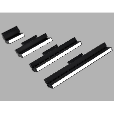 Трековый светильник Ambrella light GL8095 BK черный IP20 9W 3000-6000K 220V 120° 220*25*138
