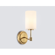 Настенный светильник Ambrella light LH56056 BS/FR латунь/белый матовый E14 max 40W 160*120*280