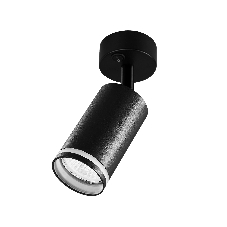 Накладной спот с выключателем Ambrella light TA121 BK черный GU10 max 12W D70*164*D55