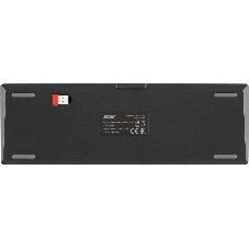 Клавиатура Acer OKR400 гибридная, USB Type-A, Bluetooth, радиоканал, чёрный