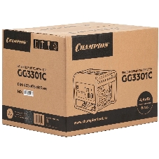 ГенераторCHAMPION GG3301C (2,8/3,1кВт 6лс 15л46кг высокий пусковой ток, 7кВт), шт